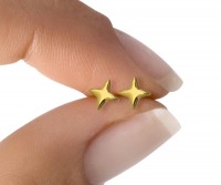 Dainty Sunkiss Star Studs - Gold