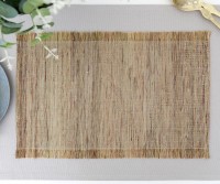 Set 4 Raw Linen Woven Placemats