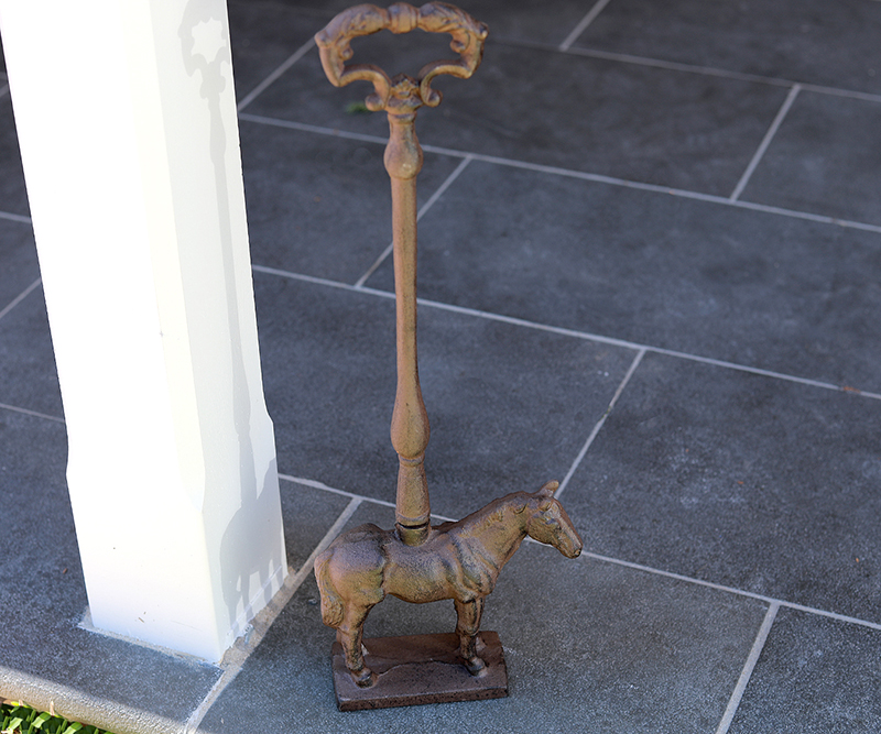 Tall Horse Door Stop - Vintage Cast Iron