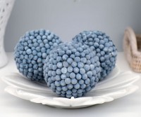 Set 3 Juniper Blue Deco Balls