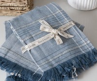 Easton Blueberry Check Teatowel