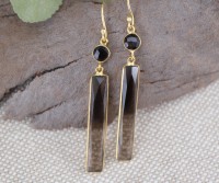 Sundown Smoky Quartz Drop Earrings
