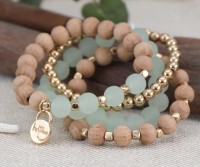 Sunset Frosted Stack Bracelet