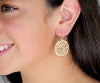 Pascal Gold Sun Disc Earrings