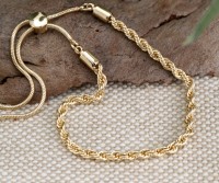 Caprice Gold Rope Chain Bracelet - Small