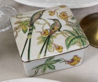 Emerald Hummingbird Trinket Box