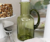 Linette Green Glass Jug