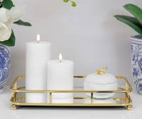 Small Caspian Gold Mirror Tray