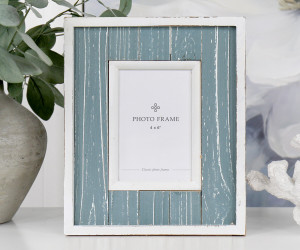 Saltwater Washed Blue Photo Frame - 4x6
