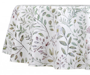 180cm Primavera Wipe-Clean Round Tablecloth
