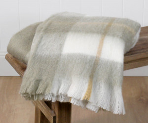 Alfie Tartan Wool Blend Throw Blanket