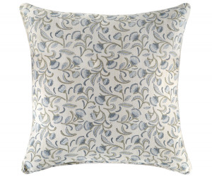Blue Madrigal Blockprint Floral Cushion