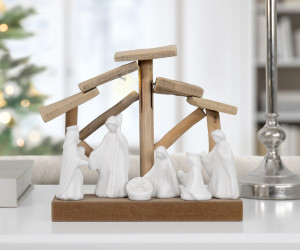 Peace On Earth Nativity Scene - LED Light