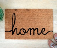 Home Script Regular Doormat PVC Backed