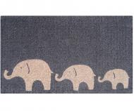 Elephants Grey Doormat