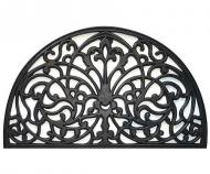 Rosella Half Round Lace Rubber Doormat - Regular