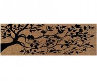 Two Birds in Tree Long Coir Doormat