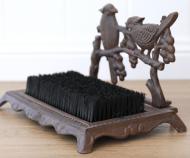 Bird Cast Iron Bootscraper & Brush