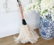 White Ostrich Feather Duster
