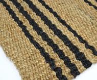 Natural & Charcoal Stripe Indoor Mat