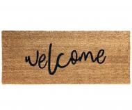 Welcome Long Doormat PVC Backed