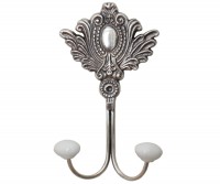 Royale Double Silver Wall Hook