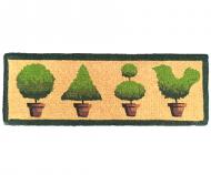 French Topiary Row Long Doormat