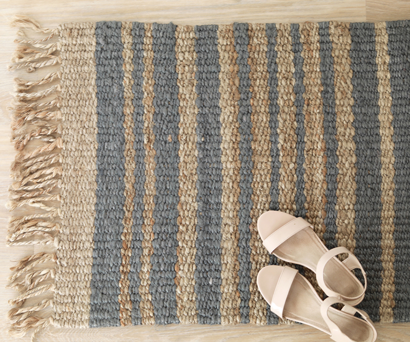 Porter Grey Stripe Indoor Mat