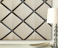 Sand & Black Ribbon Memo Board