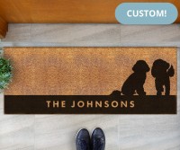 Custom Long Cavoodle Friends Doormat - 115x45cm