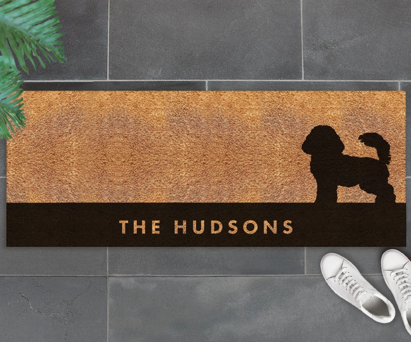 Custom Long Cavoodle Dog Doormat - 115x45cm