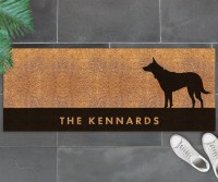 Custom Long Kelpie Dog Doormat - 115x45cm