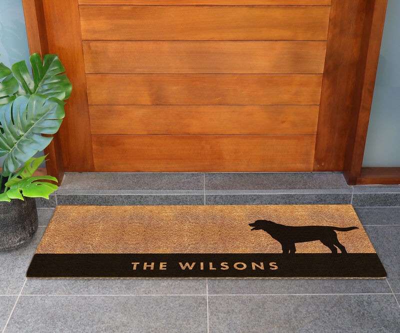 Custom Long Labrador Dog Doormat - 115x45cm
