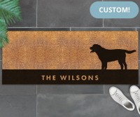 Custom Long Labrador Dog Doormat - 115x45cm
