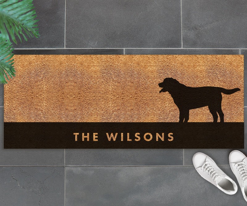 Custom Long Labrador Dog Doormat - 115x45cm