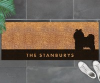 Custom Long Maltese Dog Doormat - 115x45cm