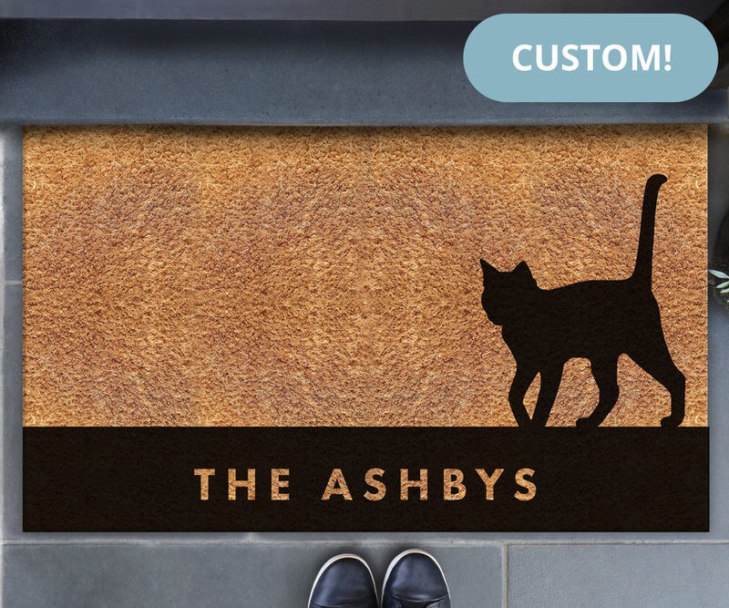 Custom Cat Doormat - 75x45cm