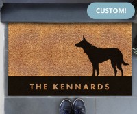 Custom Kelpie Dog Doormat - 75x45cm