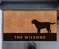 Custom Labrador Dog Doormat - 75x45cm