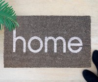 Grey Home Vinyl Backed Regular Doormat