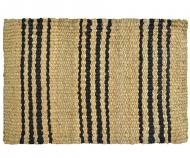 Natural & Charcoal Stripe Indoor Mat