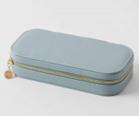 Large Ambrosia Blue Travel Jewellery Case
