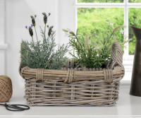 Small Daylesford Herb Rattan Basket / Caddy