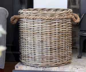 Stonefields Round Rattan Basket - Large