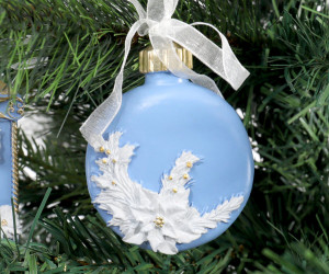 Vienna Sky Blue Bauble Tree Ornament