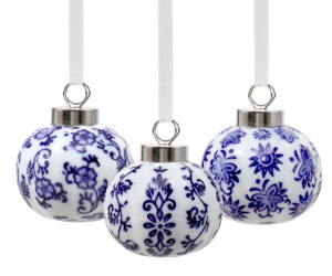 Set 3 Snowdon II Chinoiserie Baubles