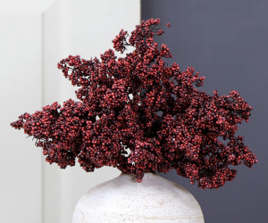 Set 3 Burgundy Berry Cluster Stems