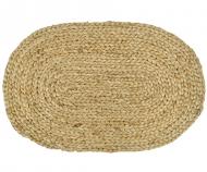 Oval Plaited Jute Mat