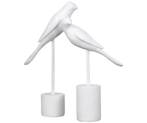 Set 2 Oberon White Birds on Stands