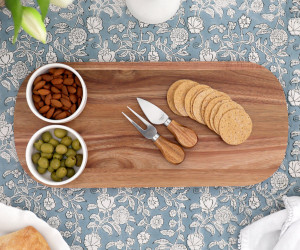 Set 5 Ashdown Cheese Board and Dip Bowls